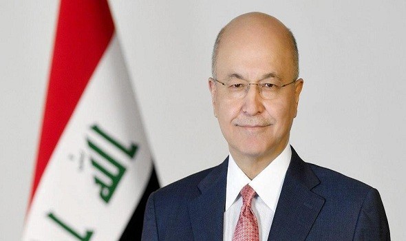  العرب اليوم - الرئيس العراقي يصف استهداف مطار أربيل بـ"الجريمة الإرهابية"