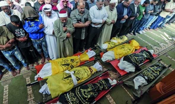  العرب اليوم - غانتس يقترح التحقيق في مقتل 45 يهوديا في تدافع أثناء احتفال ديني