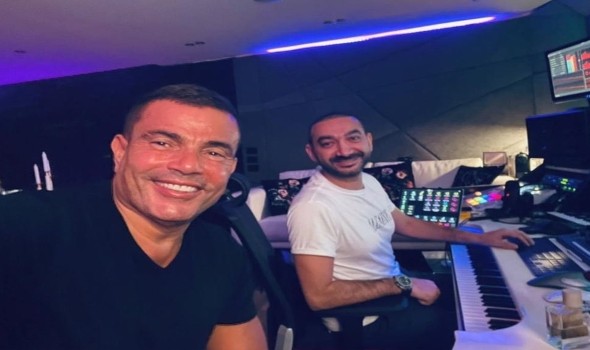  العرب اليوم - عمرو دياب ينفذ ألبومه الجديد في استوديوهات مرواس