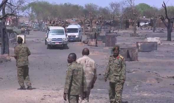 العرب اليوم - تخريب مواقع سابقة لقوة حفظ السلام في إقليم دارفور غربي السودان