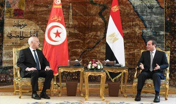  العرب اليوم - الرئيس قيس سعيد يجري اتصالات هاتفية مع السيسي والجزائري عبد المجيد تبون