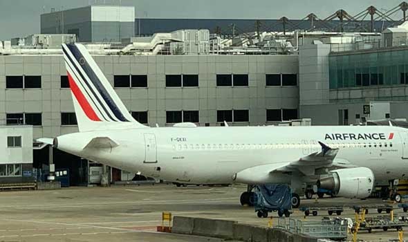 طائرة تابعة للخطوط الجوية الفرنسية تتعرض لحادث خطير