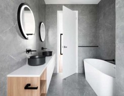  العرب اليوم - أفضل تصميمات الحمامات المنزلية الفخمة المشابهة لمراكز السبا