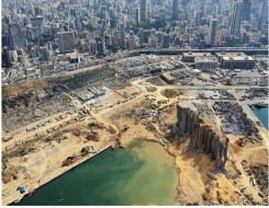 العرب اليوم - انهيارات جديدة في أهراءات القمح في مرفأ بيروت في الذكرى الثانية للانفجار