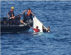  العرب اليوم - حرس السواحل البلغاري ينقذ 38 مهاجراً في البحر الأسود