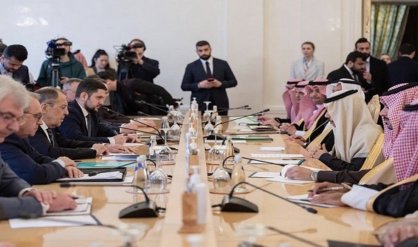  العرب اليوم - بعد زيارة وزير خارجيتها موسكو و لقاء لافروف وساطة سعودية لوقف حرب أوكرانيا