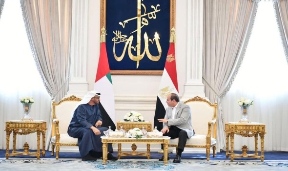  العرب اليوم - الرئيس السيسي يستقبل محمد بن زايد في مدينة العلمين