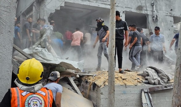  العرب اليوم - أكثر من 60 فلسطينيًا استشهدوا في قصف على مدينة خان يونس جنوبي قطاع غزة