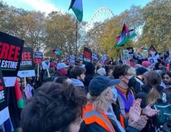  العرب اليوم - مظاهرات حاشدة في برلين تضامنا مع الشعب الفلسطيني ورافضة للحرب