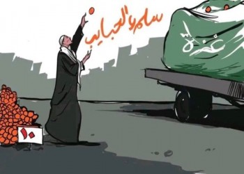  العرب اليوم - تفاعل كبير مع بائع فاكهة مصري ألقى برتقالاً على شاحنات متوجهة إلى غزة