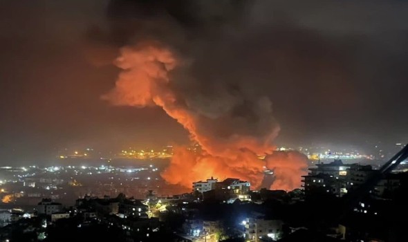  العرب اليوم - 22 قتيلاً بغارتين على بيروت ونجاة وفيق صفا و نتنياهو برفض طلب بايدن وقف الحرب في لبنان