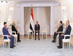  العرب اليوم - السيسي يبحث مع عقيلة صالح سبل التسوية السياسية الشاملة في ليبيا ويؤكد أن استقرارها أولوية وامتداد لأمن مصر القومي