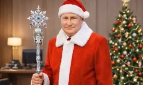  العرب اليوم - فيديو ساخر يظهر بوتين يوزع الهدايا على قادة العالم ويهين زيلينسكي