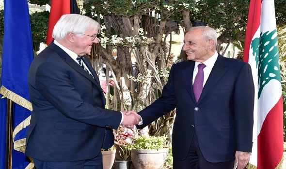  العرب اليوم - نبيه بري بحث تطورات الأوضاع في لبنان والمنطقة مع الرئيس الألماني