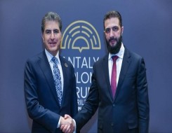  العرب اليوم - اجتماع رفيع بين الشرع ونيجيرفان بارزاني لبحث تعزيز التعاون والتنسيق الإقليمي