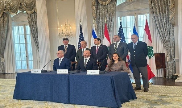  العرب اليوم - القناة 12 الإسرائيلية  تكشف تفاصيل الملحق الأمني السري لاتفاق لبنان الذي رعته واشنطن و طلب لبنان  عدم الكشف عنه