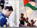  العرب اليوم - سكان قطاع غزة يحتفلون بفوز إسبانيا بكأس العالم التي احتضنتها في قلوبها