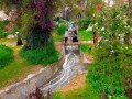  العرب اليوم - شلالات وجداول مائية تعيد تشكيل جماليات حديقة اللافندر في الباحة