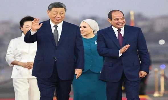  العرب اليوم - استقبال رسمي وشعبي حافل للرئيس الصيني بالقاهرة في مستهل زيارة تعزز الشراكة الاستراتيجية والتوازن الدولي